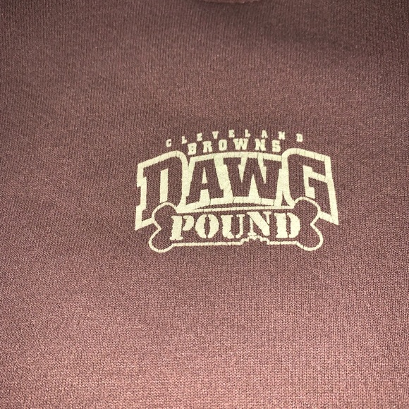 Vintage 1998 Nutmeg Cleveland Browns Dawg Pound Crewneck Sweater - Picture 5 of 6